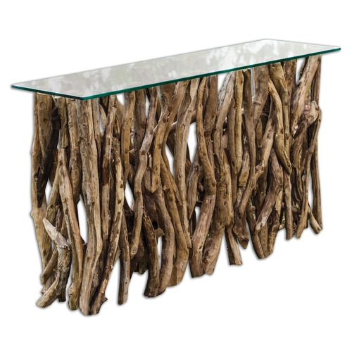 Teak Wood Console by Uttermost Lighting