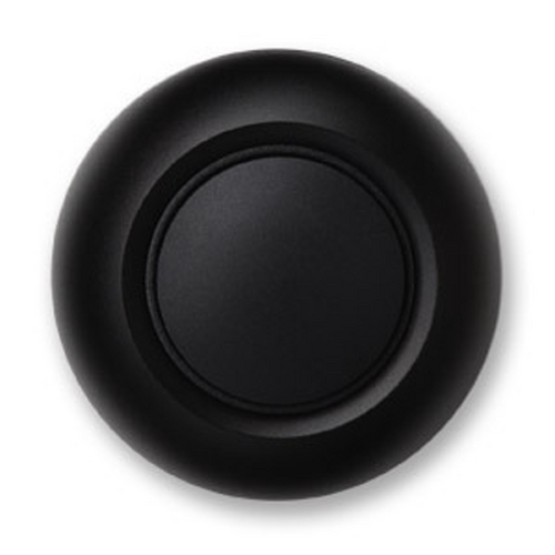 True Non-Illuminated Doorbell Button in Black by Spore Doorbells