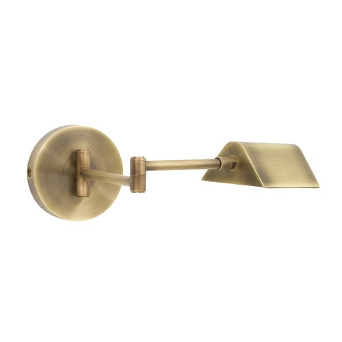 House of Troy Lighting Delta Antique Brass LED Swing-Arm Lamp by House of Troy Lighting D175-AB