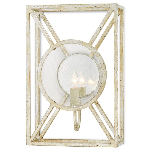Currey and Company Lighting Beckmore Wall Sconce in Silver Granello by Currey & Company 5000-0023