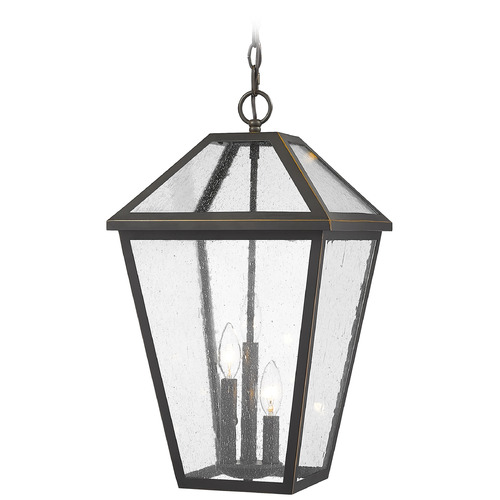 Talbot Oil Rubbed Bronze Outdoor Hanging Light by Z-Lite