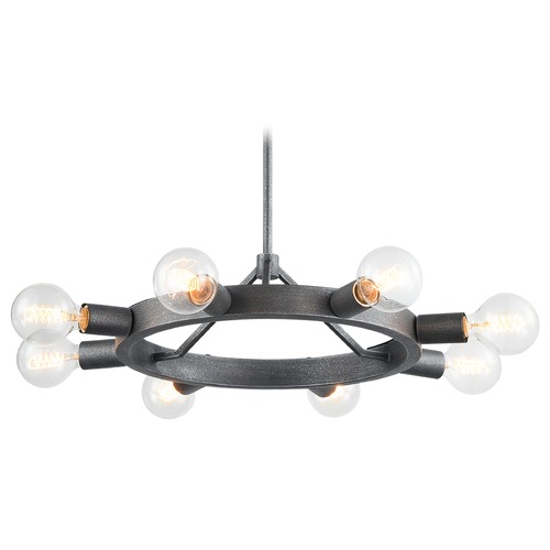 Matteo Lighting Marquis Silver Black Mini Chandelier by Matteo Lighting C73308SB