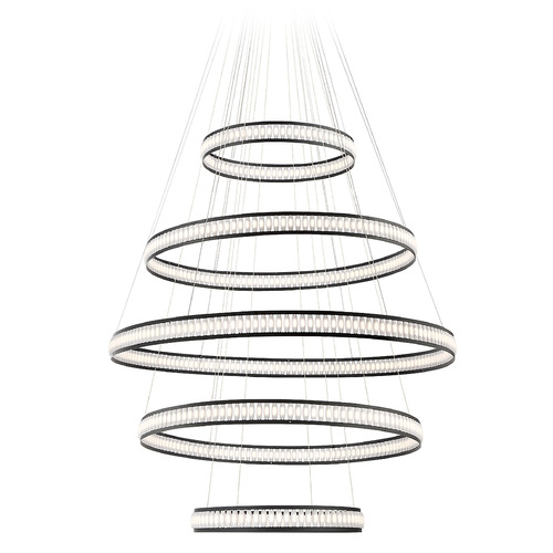 Forster Black LED Chandelier by Eurofase Lighting