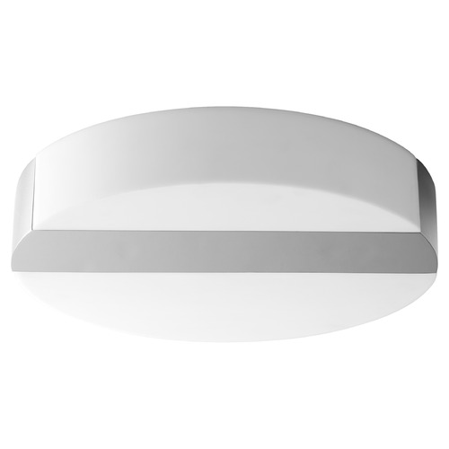 Aurora 13.5-Inch LED Flush Mount in Polished Nickel by Oxygen Lighting
