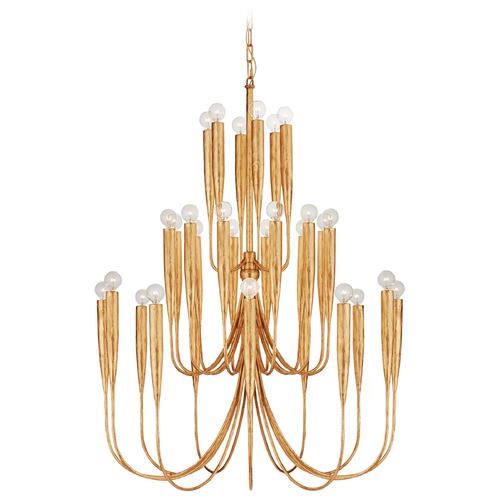 Julie Neill Acadia Chandelier in Antique Gold Leaf by Visual Comfort Signature