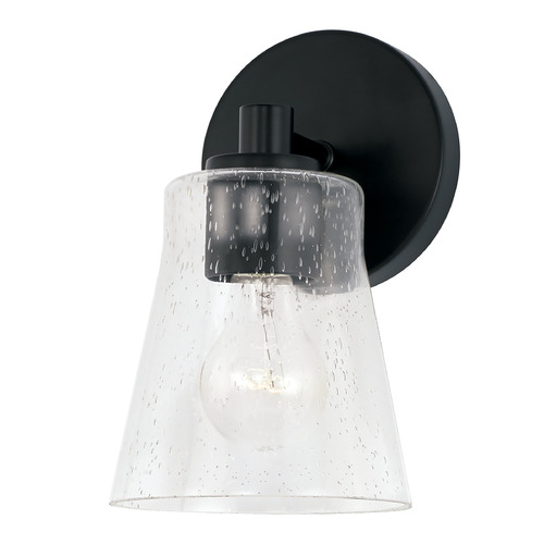 Baker 9.25-Inch Wall Sconce in Matte Black by HomePlace by Capital Lighting