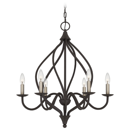 Dupont 25-Inch Chandelier in Old Bronze by Quoizel Lighting
