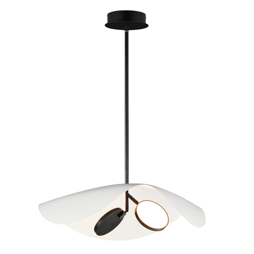 ET2 Lighting Carmen 24-Inch LED Pendant in Black by ET2 Lighting E24966-WTBK