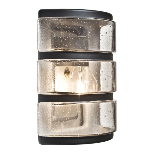 Besa Lighting Besa Lighting Costaluz Aqua Black Outdoor Wall Light AQUARBH-CL-BK