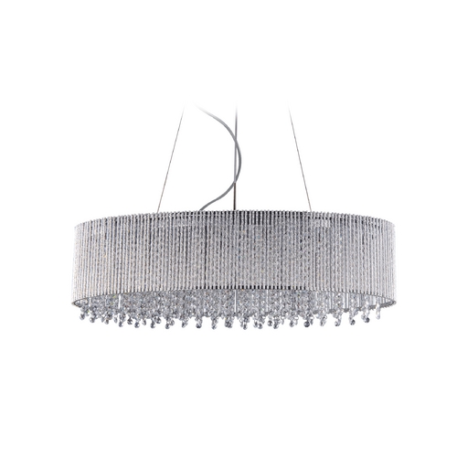 ET2 Lighting Modern Drum Pendant in Polished Chrome by ET2 Lighting E23144-10PC