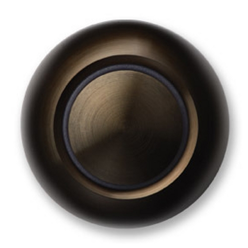 True Non-Illuminated Doorbell Button in Bronze by Spore Doorbells