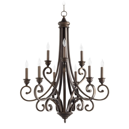 Bryant Oiled Bronze Chandelier by Quorum Lighting