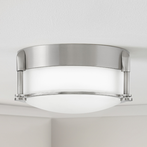 Hinkley Colbin 7-Inch Brushed Nickel LED Flush Mount 3000K by Hinkley Lighting 3230BN