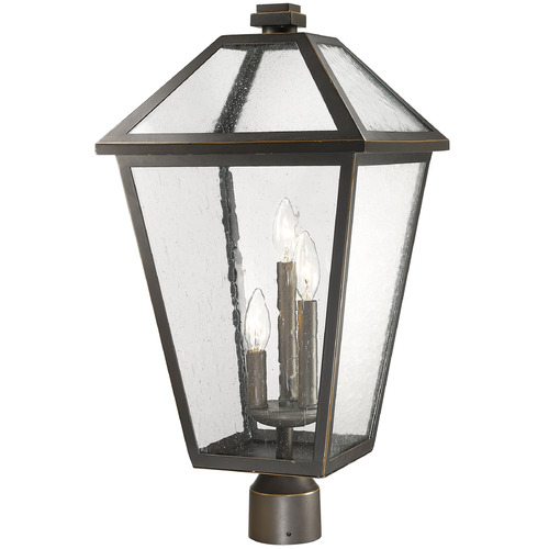 Z-Lite Talbot Oil Rubbed Bronze Post Light by Z-Lite 579PHXLR-ORB