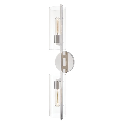 Mitzi by Hudson Valley Ariel Polished Nickel Sconce by Mitzi by Hudson Valley H326102-PN