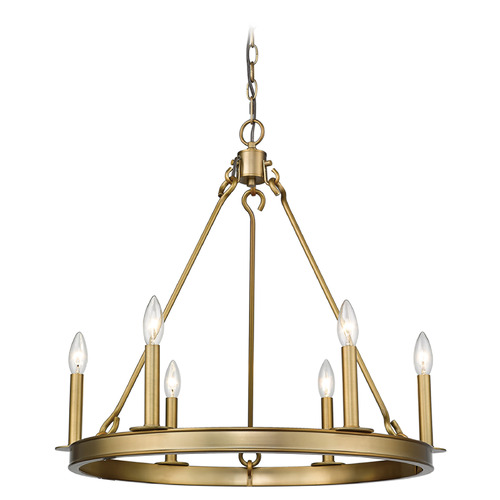 Barclay Olde Brass Chandelier by Z-Lite