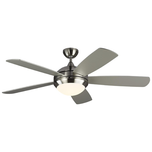 Discus 52-Inch Smart Fan in Brushed Steel by Generation Lighting Fans