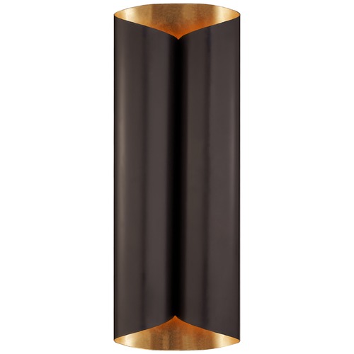 Visual Comfort Signature Collection Aerin Selfoss Large Sconce in Bronze & Gild by Visual Comfort Signature ARN2037BZG