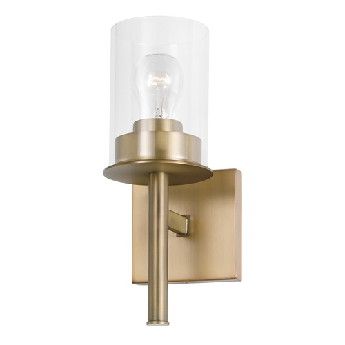 Mason Wall Sconce in Aged Brass by HomePlace Lighting