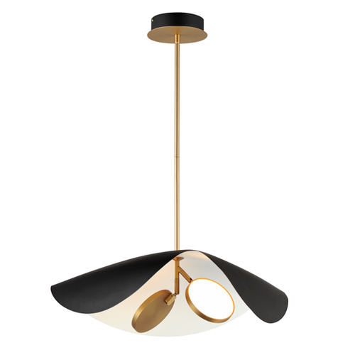 ET2 Lighting Carmen 24-Inch LED Pendant in Gold by ET2 Lighting E24966-WTBKGLD