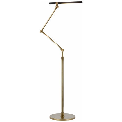 Visual Comfort Signature Collection Ian K. Fowler Heron Floor Lamp in Brass & Black by VC Signature IKF1506HABBLK