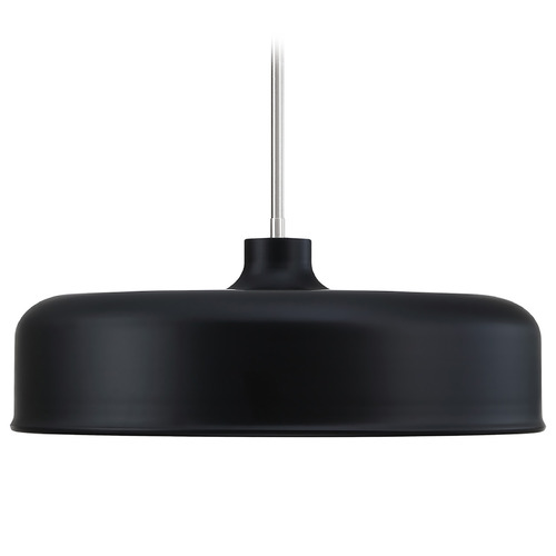 Designers Fountain Forbidden Springs Matte Black Pendant Light with Bowl / Dome Shade