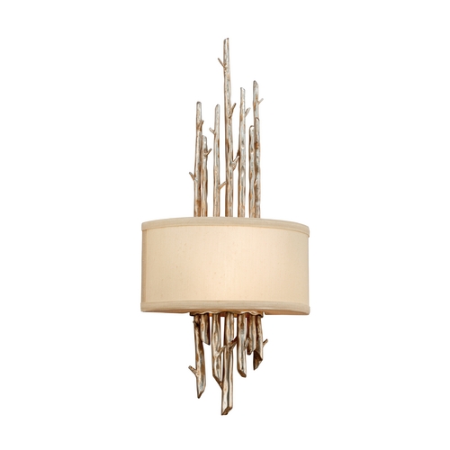 Adirondack 25-Inch Wall Sconce in Silver Leaf by Troy Lighting