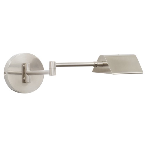 House of Troy Lighting Delta Satin Nickel LED Swing-Arm Lamp by House of Troy Lighting D175-SN