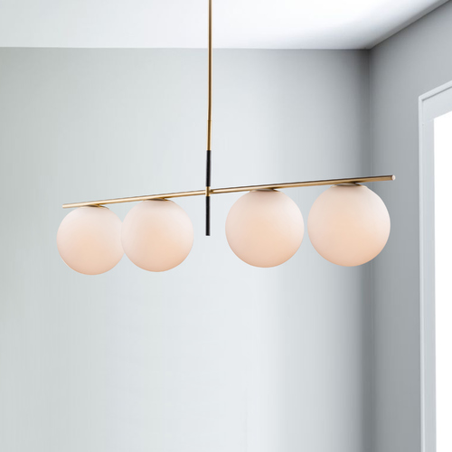 Vesper Satin Brass & Black Linear Light by Maxim Lighting