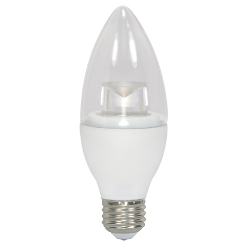 3.5W B11 LED 3000K 300 Lumens Medium Base 120V Dimmable by Satco Lighting