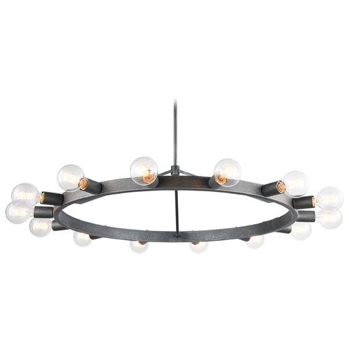 Matteo Lighting Marquis Silver Black Chandelier by Matteo Lighting C73314SB