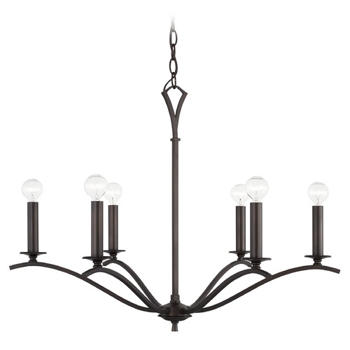 HomePlace by Capital Lighting Jaymes 29.75-Inch Old Bronze Chandelier by HomePlace by Capital Lighting 442861OB