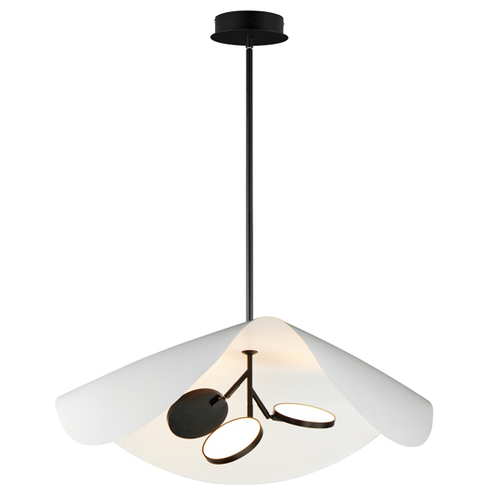 Carmen 32-Inch LED Pendant in Black by ET2 Lighting