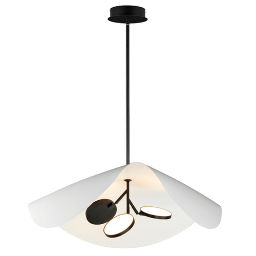 ET2 Lighting Carmen 32-Inch LED Pendant in Black by ET2 Lighting E24968-WTBK