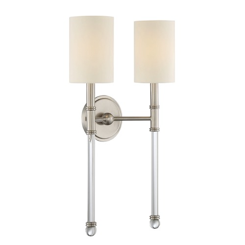 Fremont Satin Nickel Sconce by Savoy House