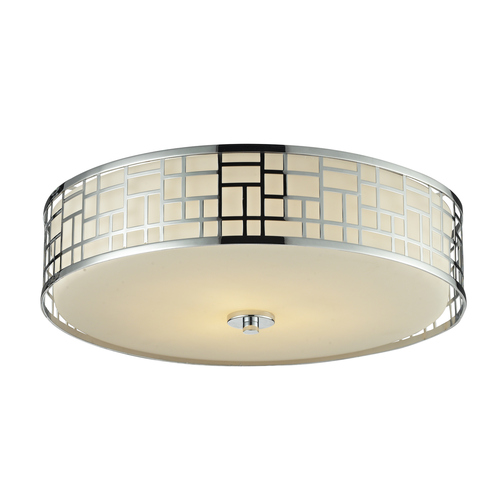 Elea Chrome Flush Mount by Z-Lite