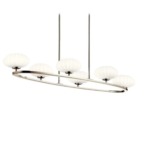 Kichler Lighting Pim 48-Inch Polished Nickel Chandelier by Kichler Lighting 52224PN