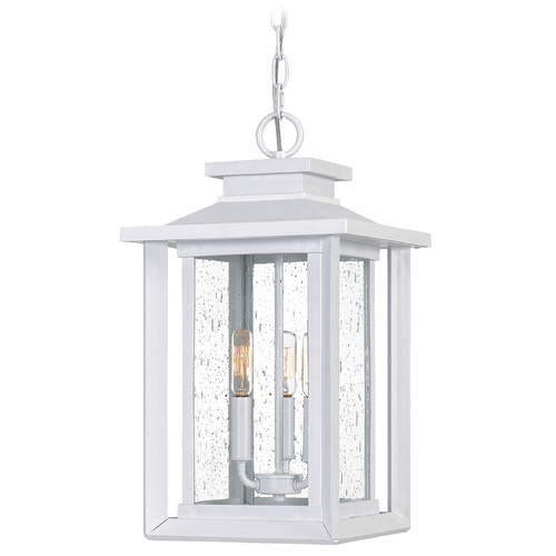 Wakefield Outdoor Hanging Light in White Lustre by Quoizel Lighting