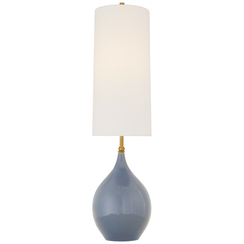 Thomas OBrien Loren Lamp in Polar Blue Crackle by Visual Comfort Signature
