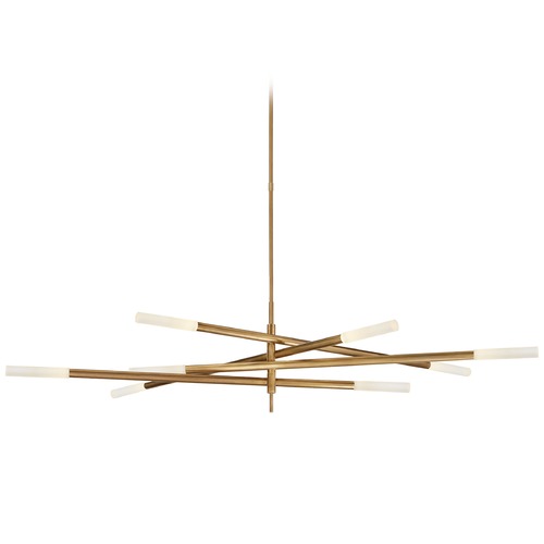 Kelly Wearstler Rousseau Chandelier in Antique Brass by Visual Comfort Signature