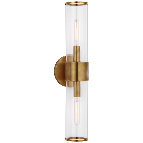 Visual Comfort Signature Collection Kelly Wearstler Liaison Medium Sconce in Brass by Visual Comfort Signature KW2118ABCG