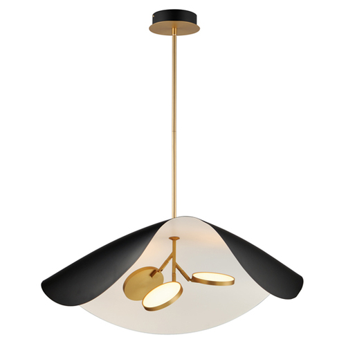 Carmen 32-Inch LED Pendant in Gold by ET2 Lighting