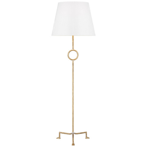 Visual Comfort Studio Collection Montour Coastal Gild LED Floor Lamp with Empire Shade