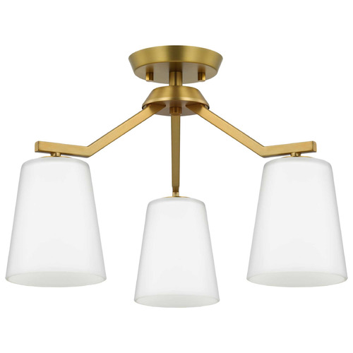 Progress Lighting Progress Lighting Vertex Brushed Gold Semi-Flushmount Light P400342-191