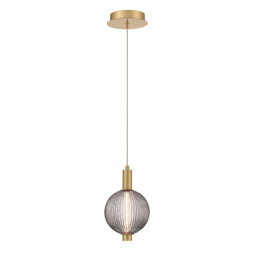 Eurofase Lighting Palmas 10-Inch 3000K LED Pendant in Gold by Eurofase Lighting 47189-010
