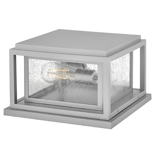 Republic Satin Nickel LED Post Light by Hinkley Lighting