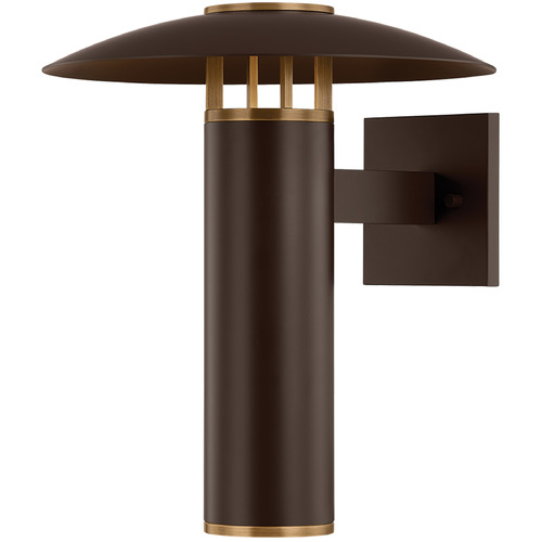 Troy Lighting Birk Patina Brass & Bronze LED Outdoor Wall Light