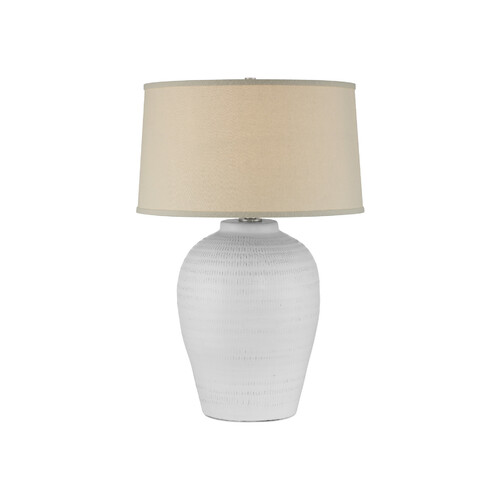Currey and Company Lighting Dashwell Table Lamp in White by Currey & Company Lighting 6000-1030