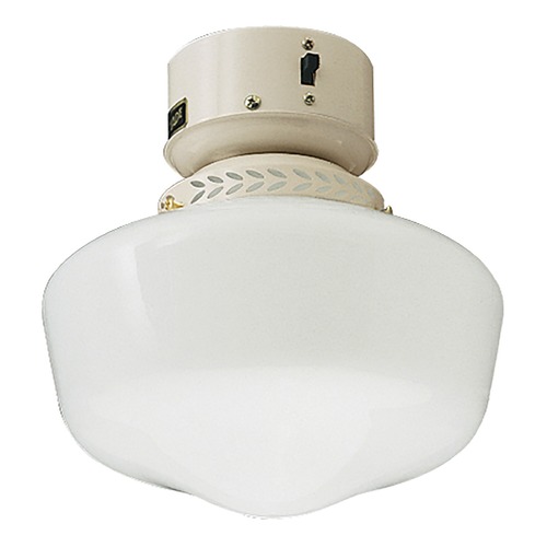 Craftmade Lighting Outdoor LED Bowl Fan Light Kit in Antique White by Craftmade Lighting OLK3-AW-LED