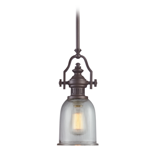 Elk Lighting Mini-Pendant Light with Clear Glass 66761-1